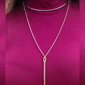 Knot Tied-Up 2 piece Necklace *New